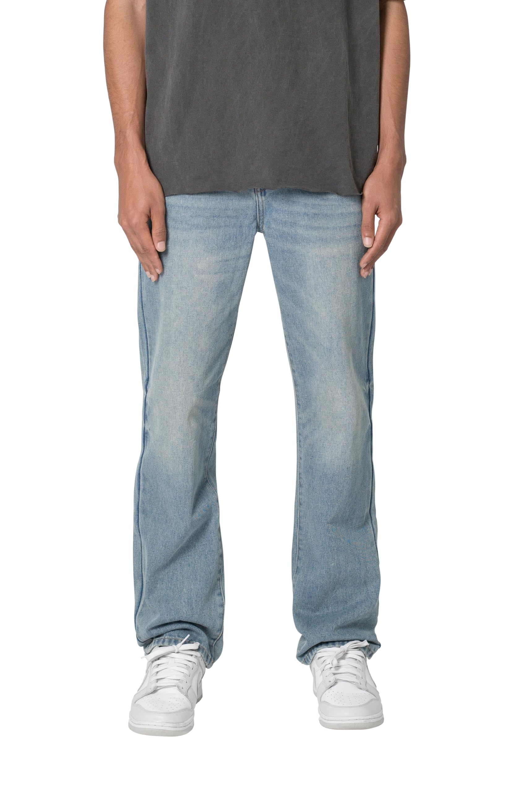 mnml Men's Straight Every Day Denim, Vintage Blue, 28W x 30L Short